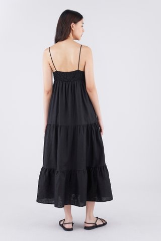 Rorie Linen Tiered Dress