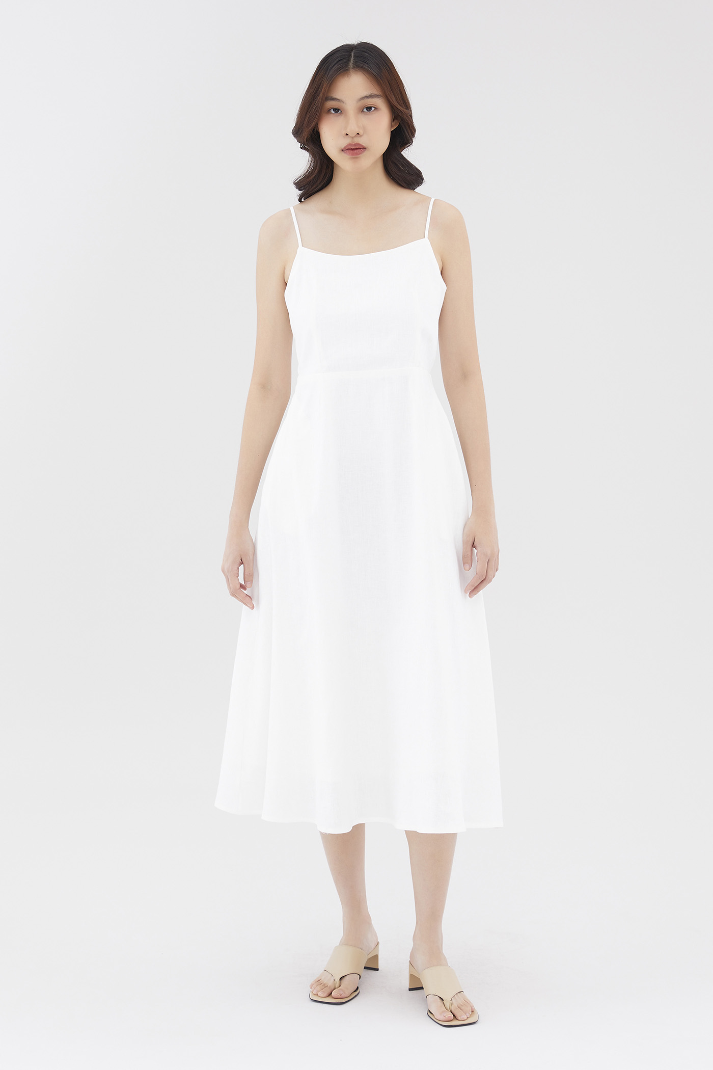 Harper Linen Swing Dress