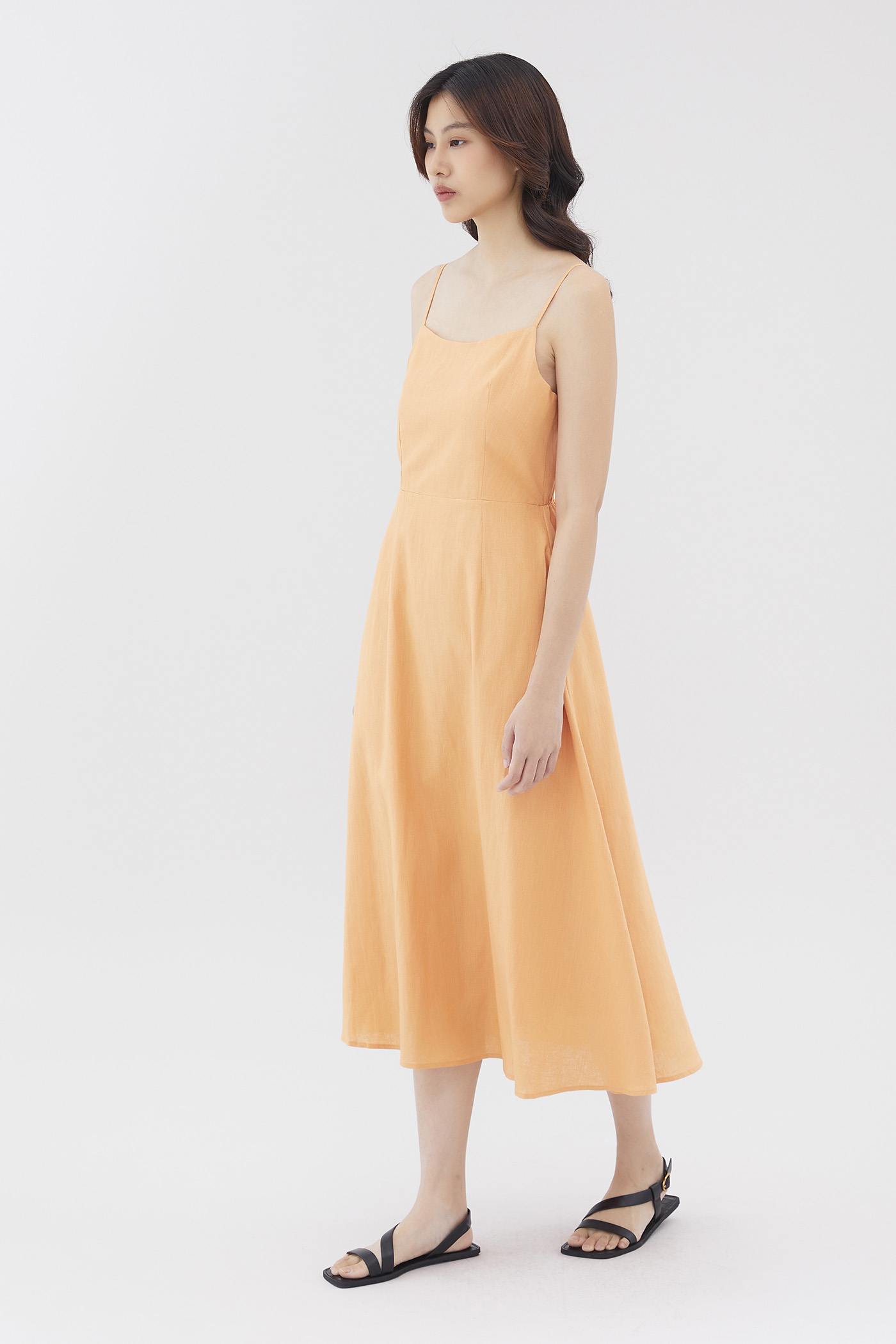 Harper Linen Swing Dress