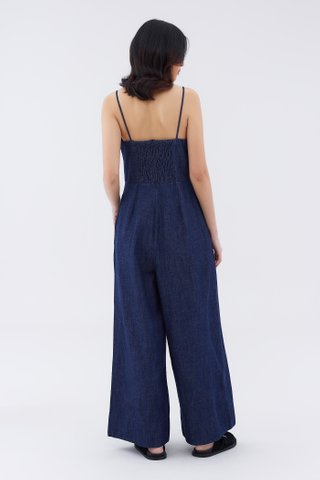 Henzo Denim Wide Leg Jumpsuit