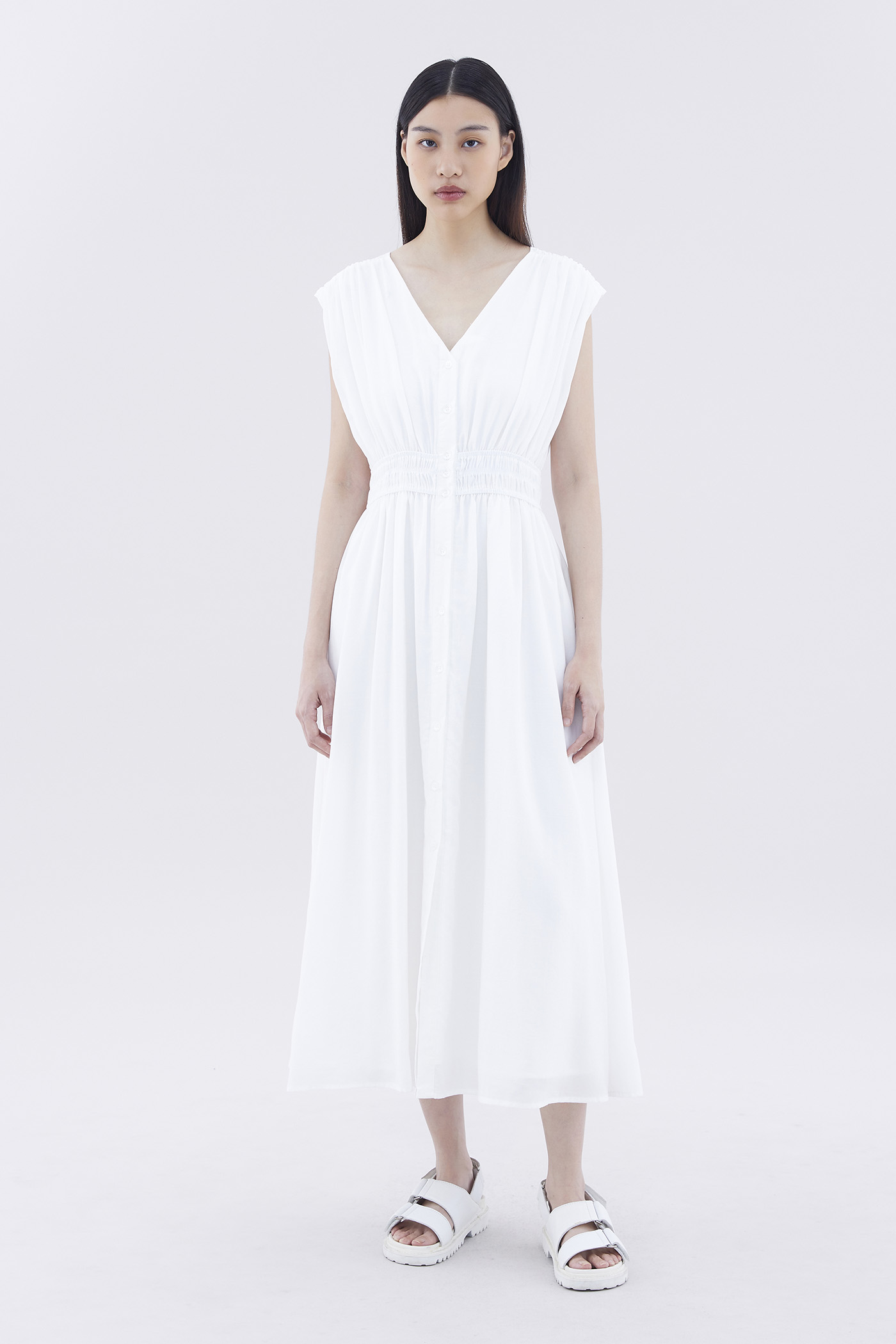 Selane Smock-Waist Dress