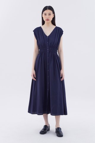 Selane Smock-Waist Dress