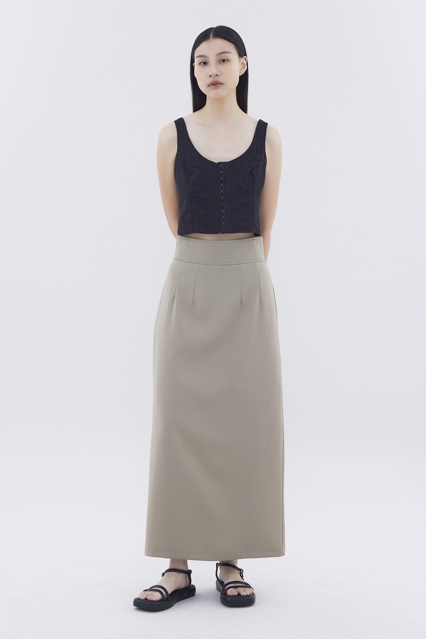 Descue High-Rise Straight Skirt