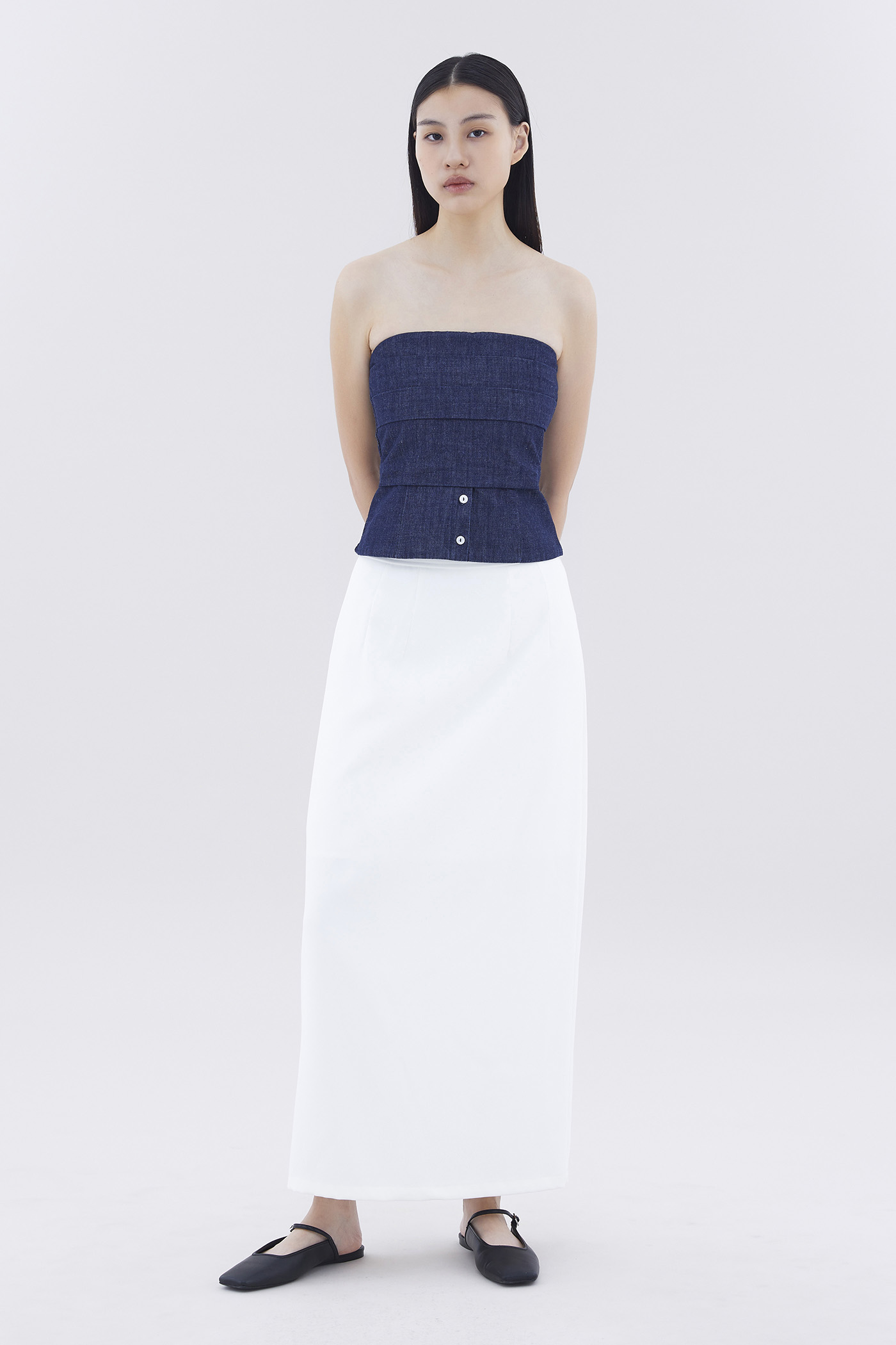 Descue High-Rise Straight Skirt