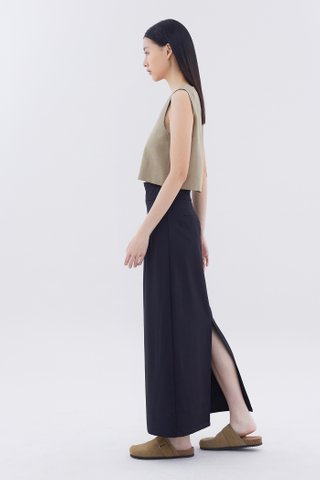 Descue High-Rise Straight Skirt