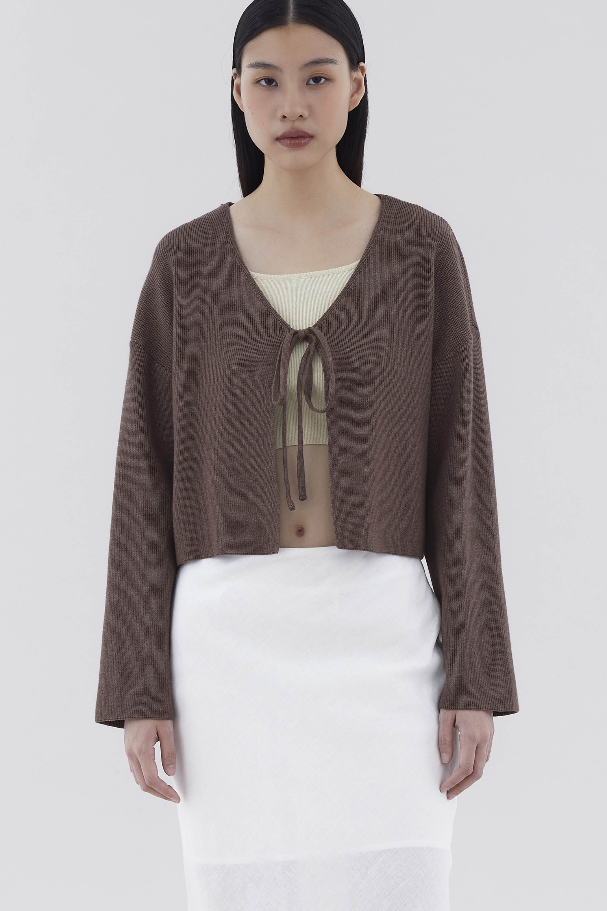 Zephy Front-Tie Relaxed Cardigan