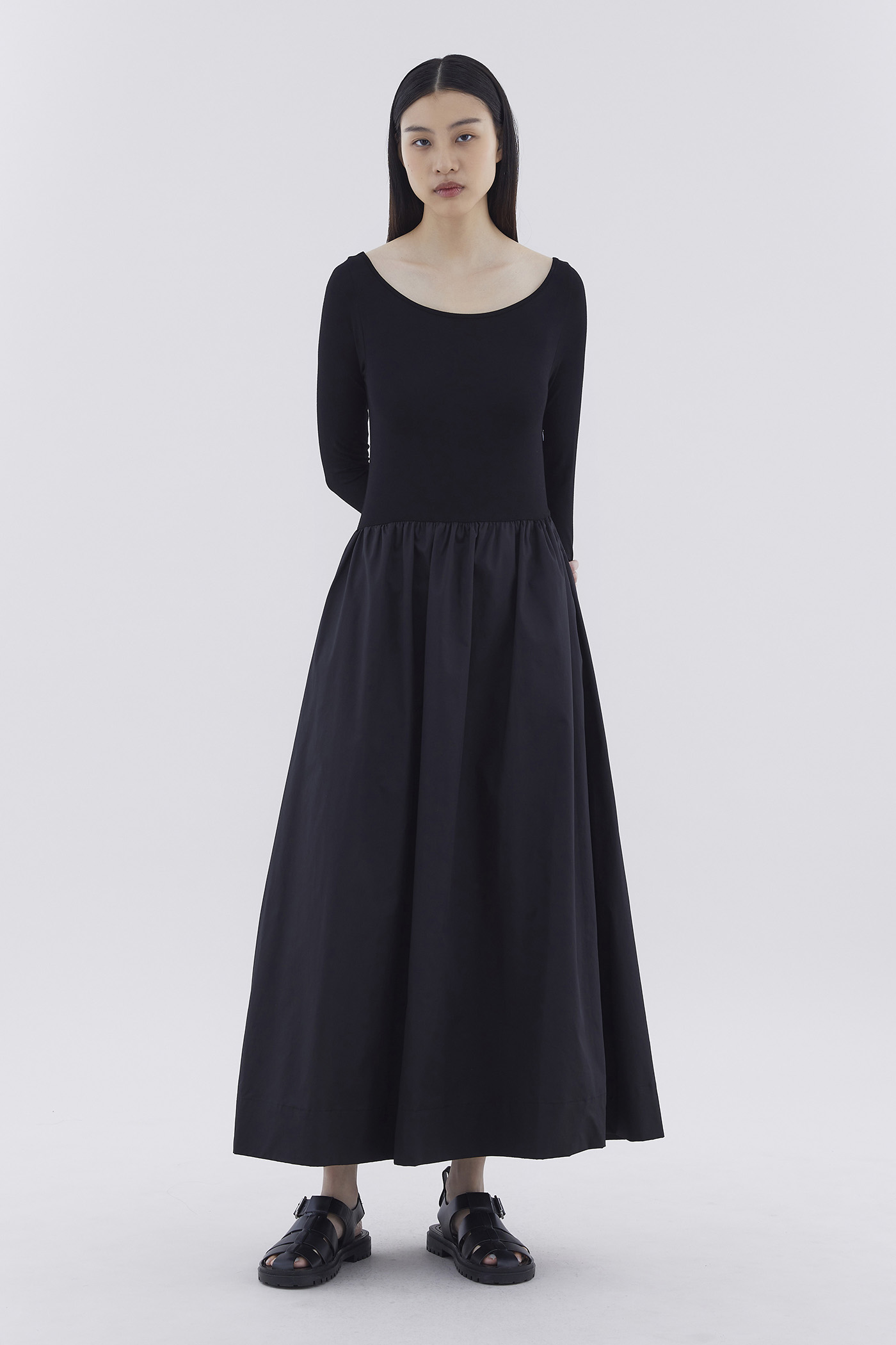 Lucharos Boat-Neck Maxi Dress