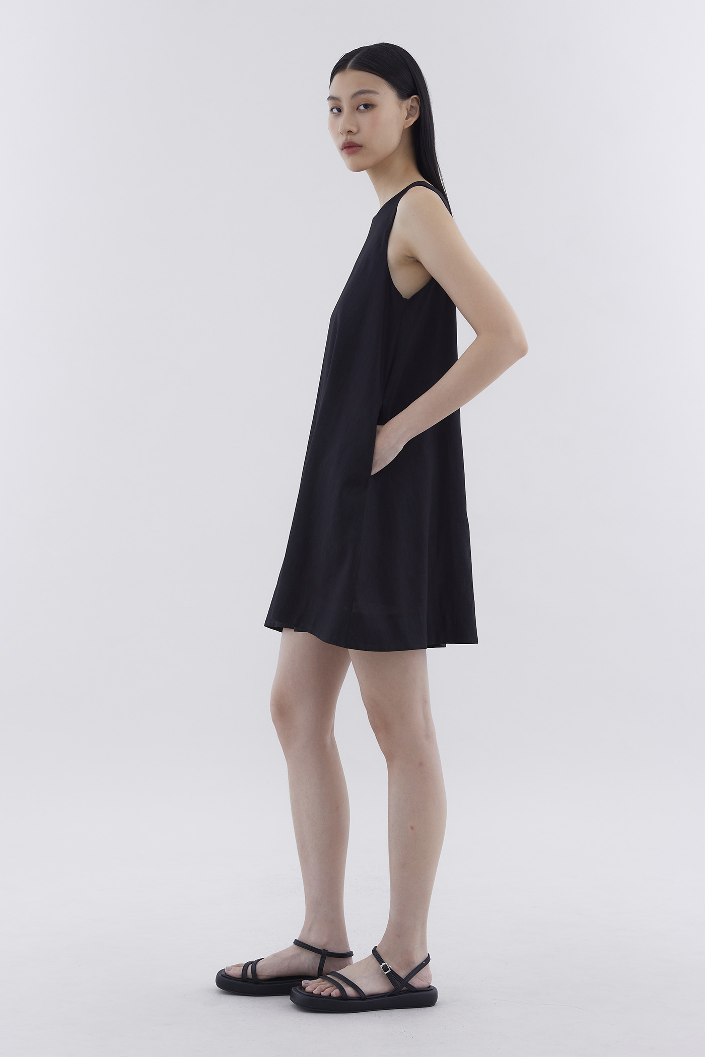 Myrah Linen Shift Dress