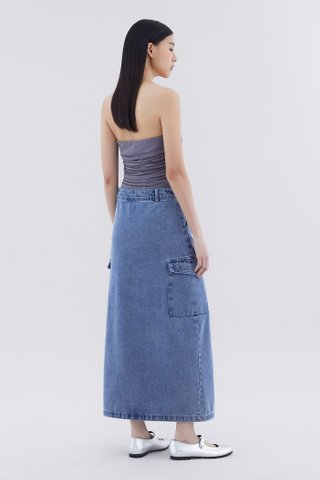 Jurado Mid-Rise Denim Skirt