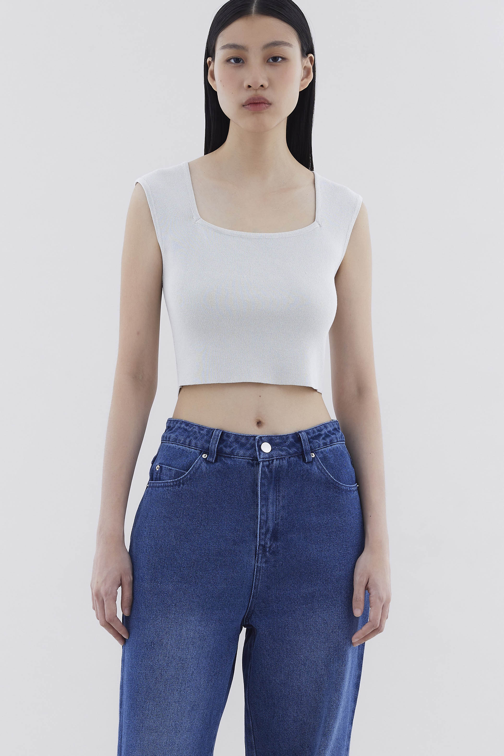 Phonyx Square-Neck Crop Top