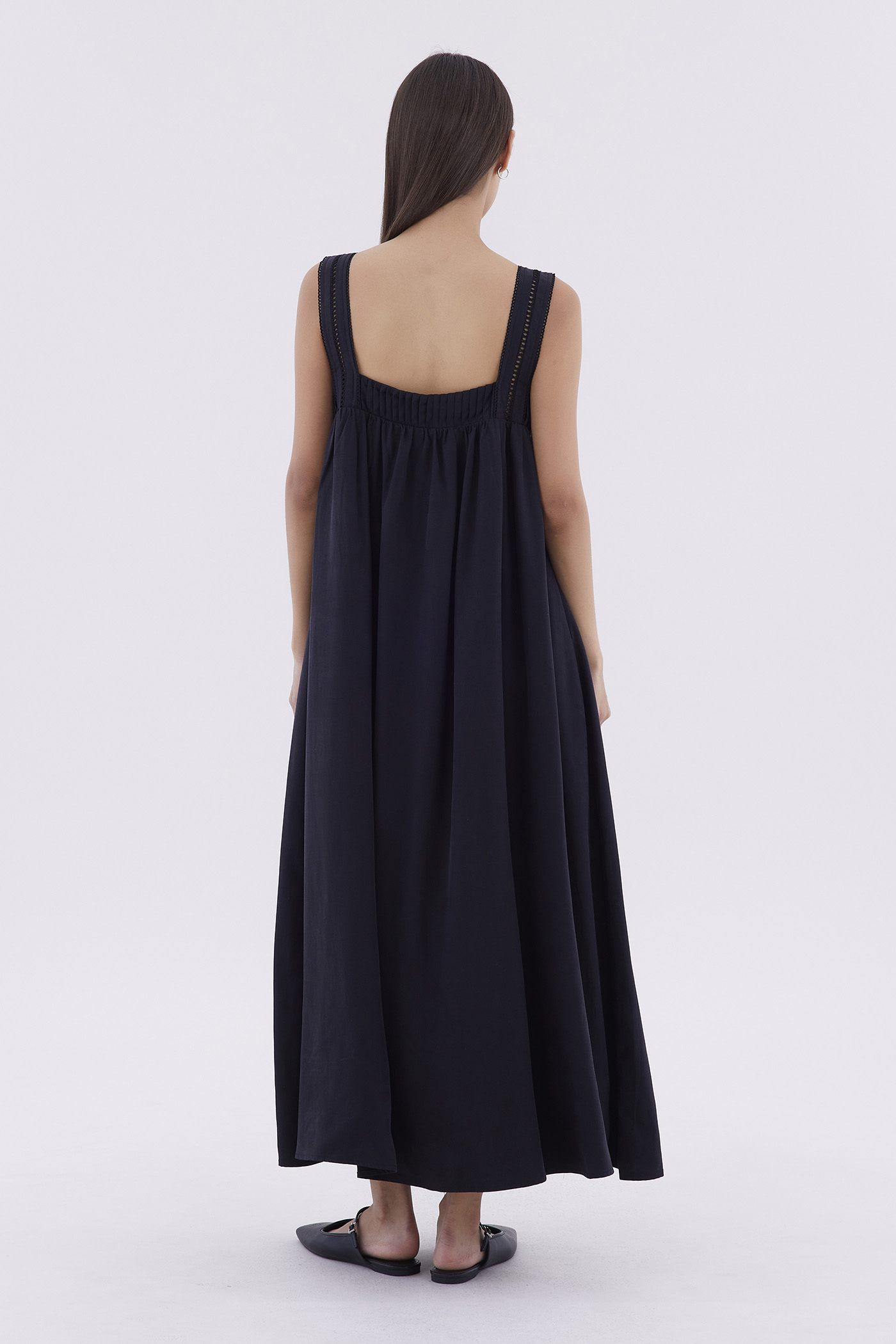 Debrea Pin Tuck Maxi Dress
