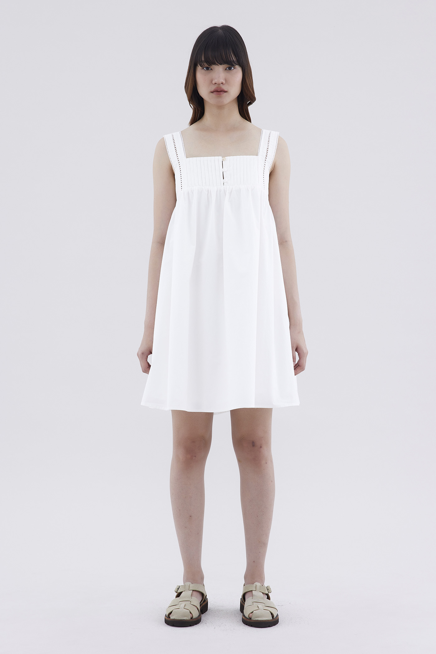 Astra Pin Tuck Short Dress