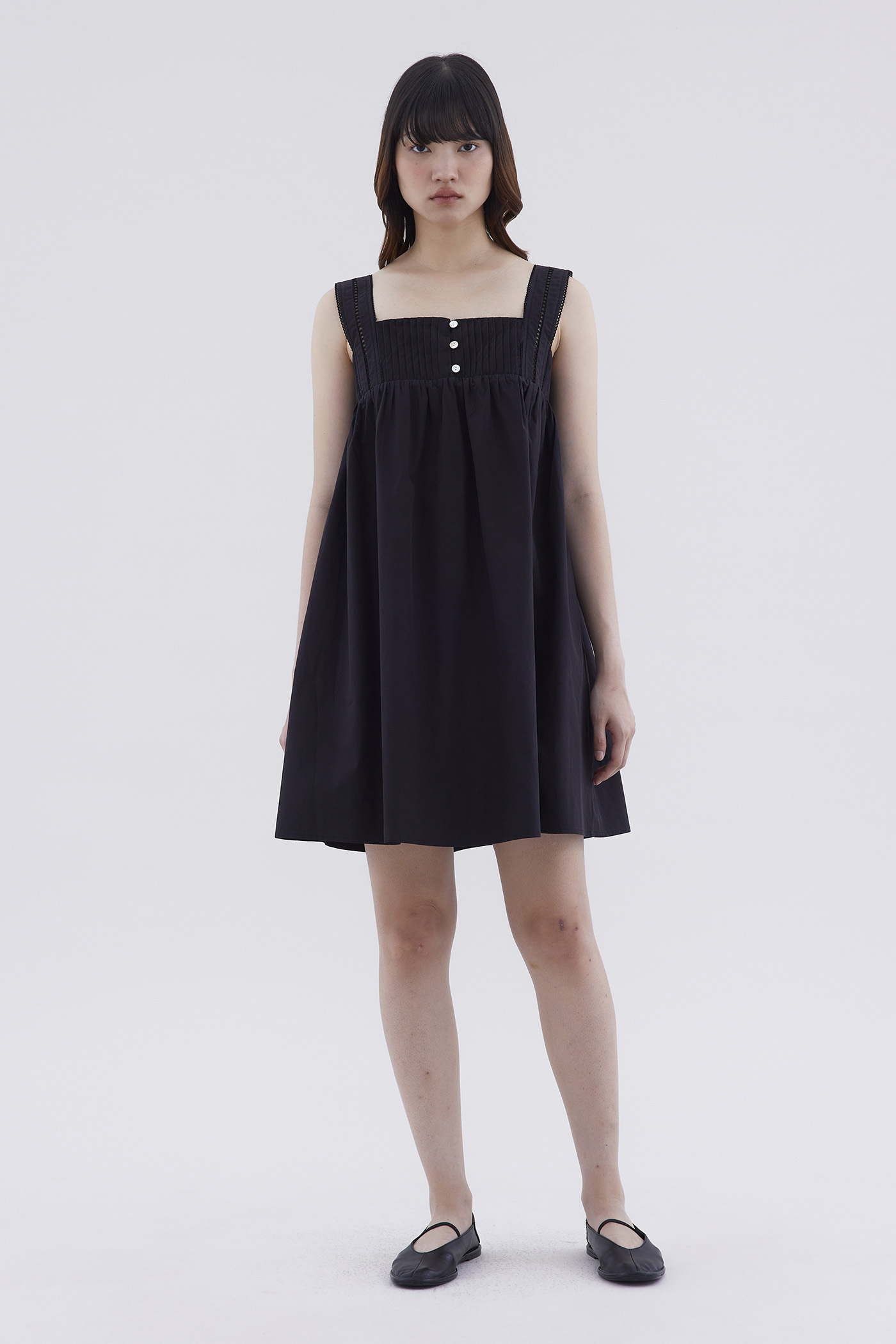 Astra Pin Tuck Short Dress