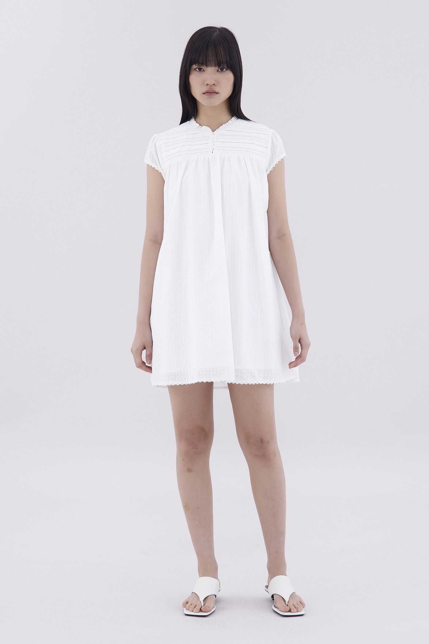 Jamela Half-Button Dress