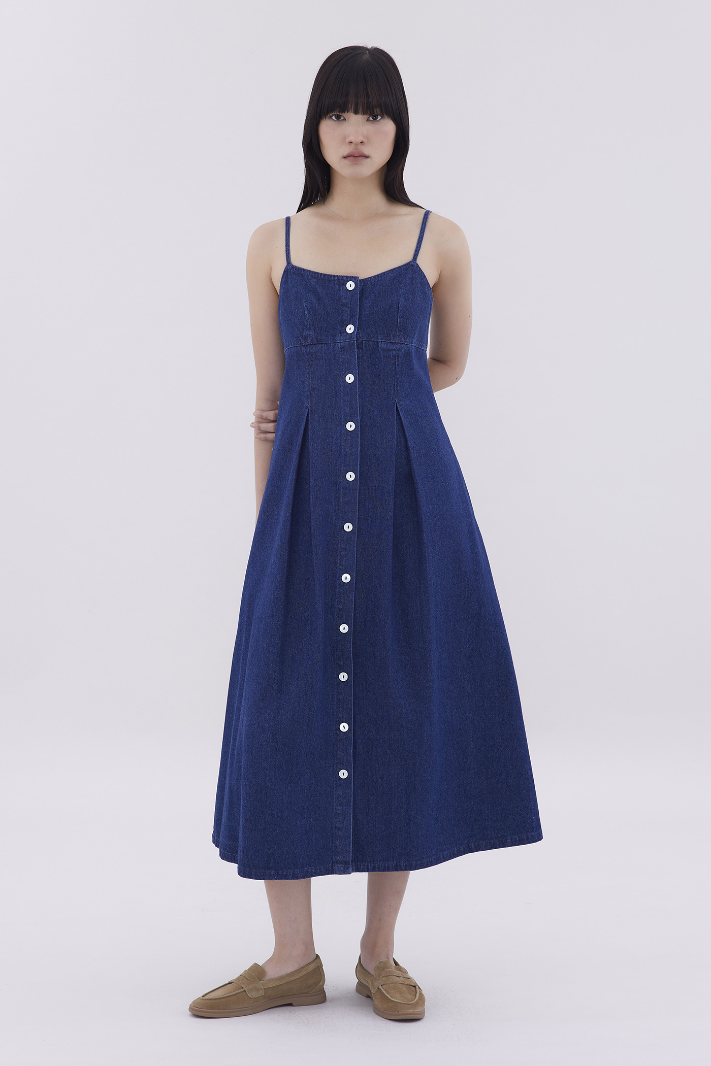 Faye Bustier Pleated Dress