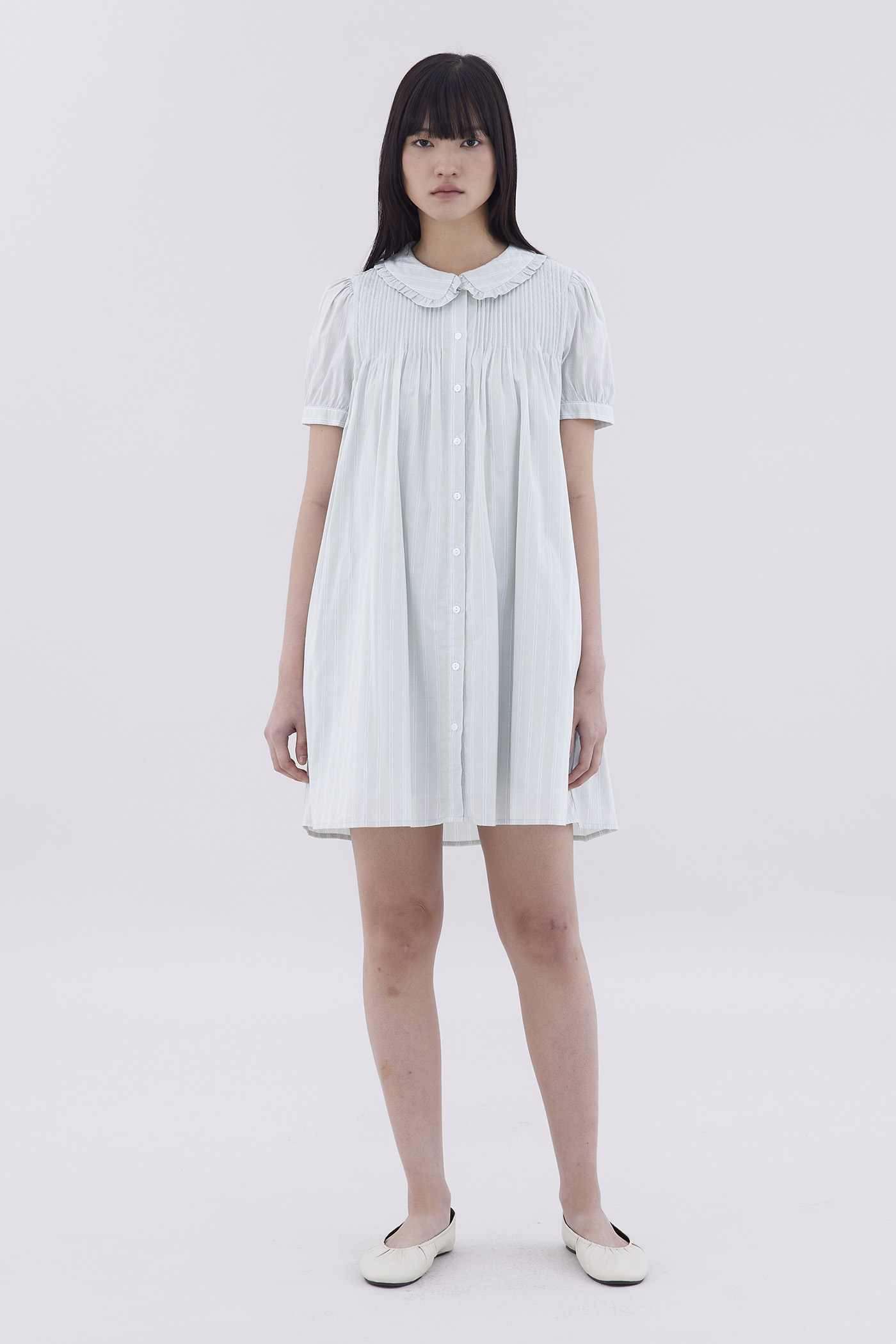 Merene Pin-Tuck Dress