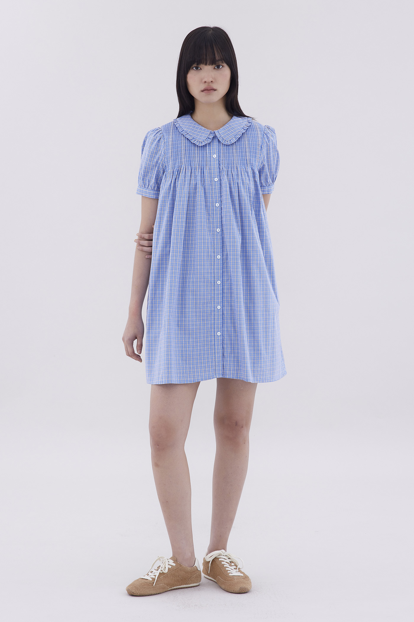 Merene Pin-Tuck Dress