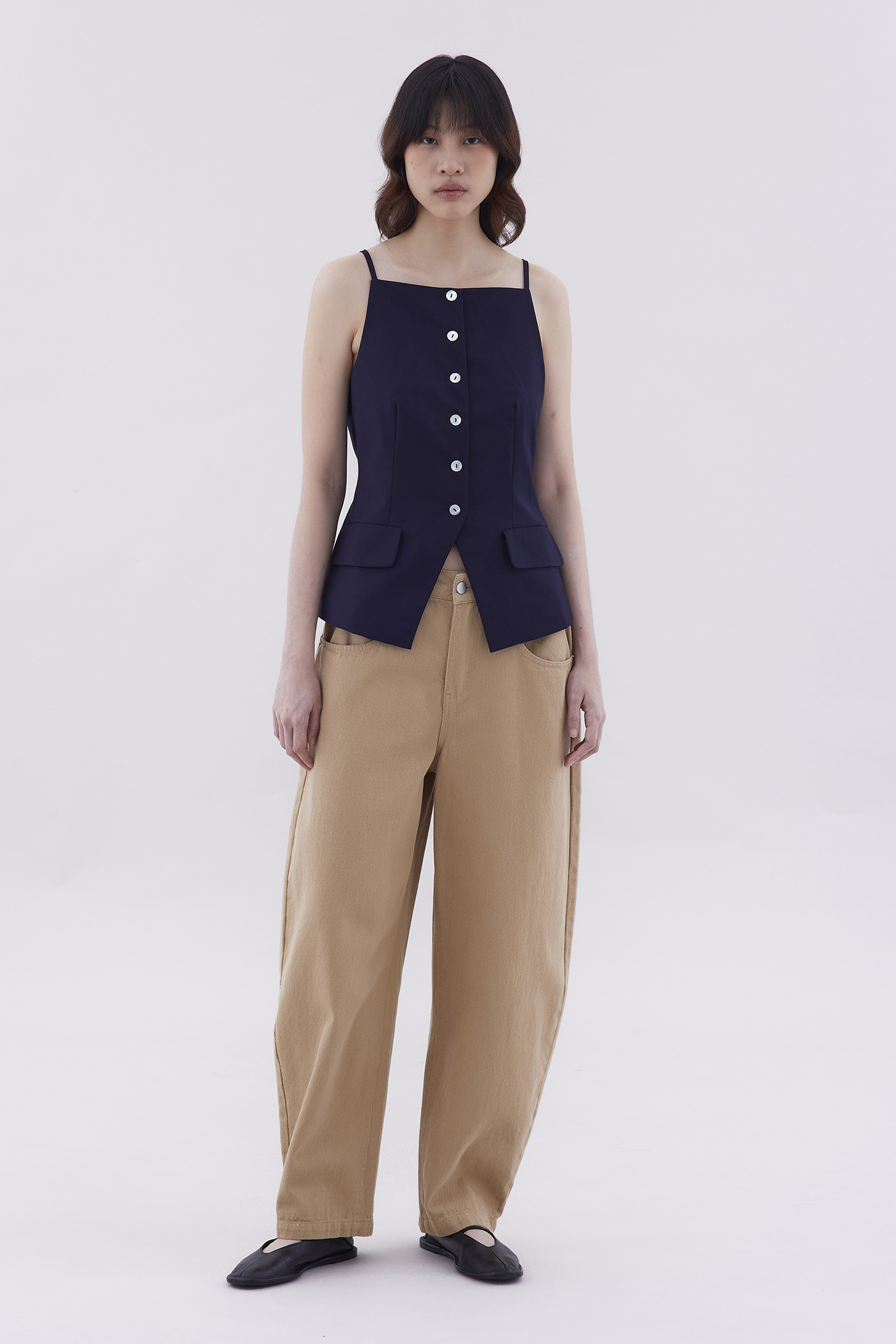 Tamie Straight Neck Waistcoat