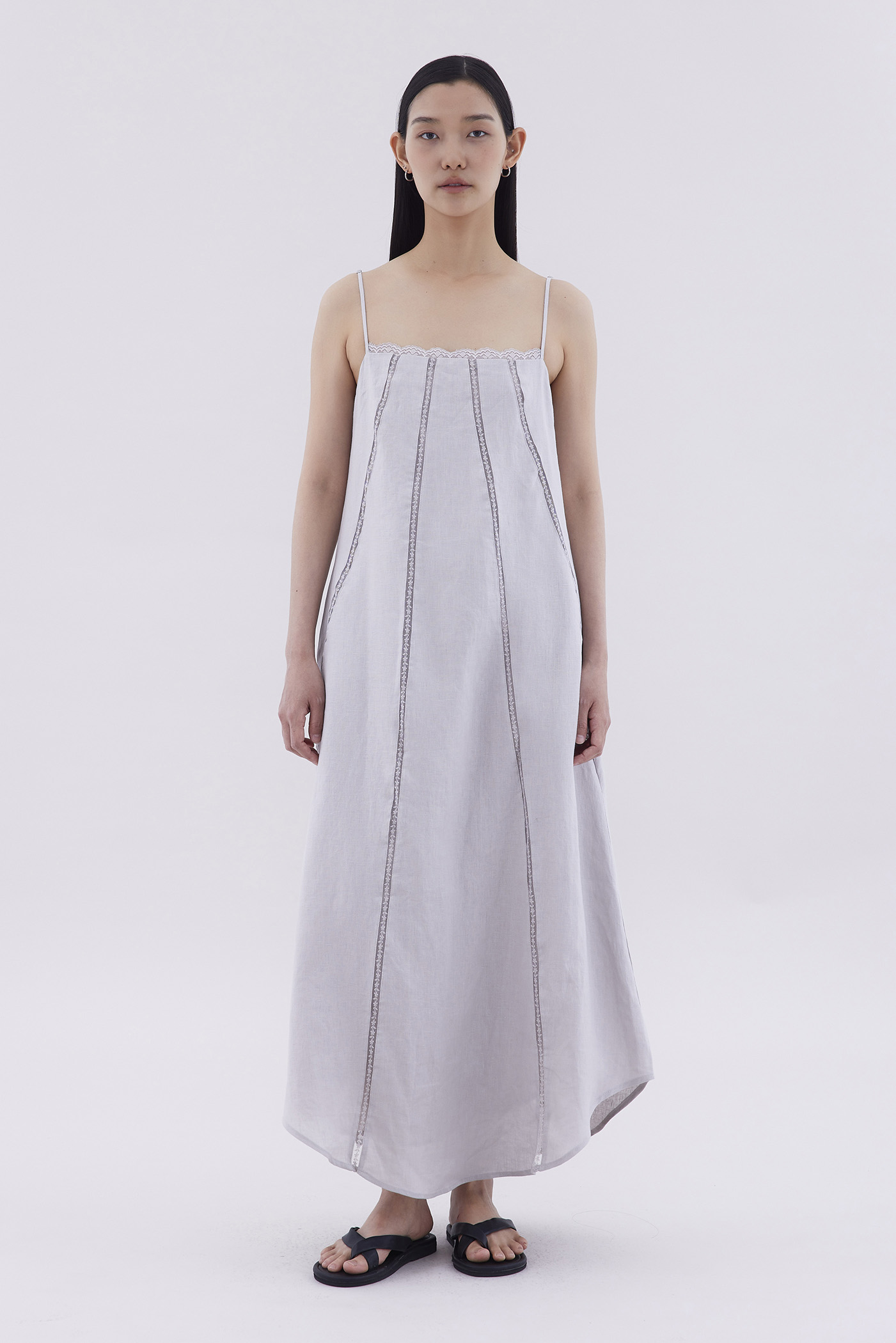 Delena Lace-Trim Panelled Dress