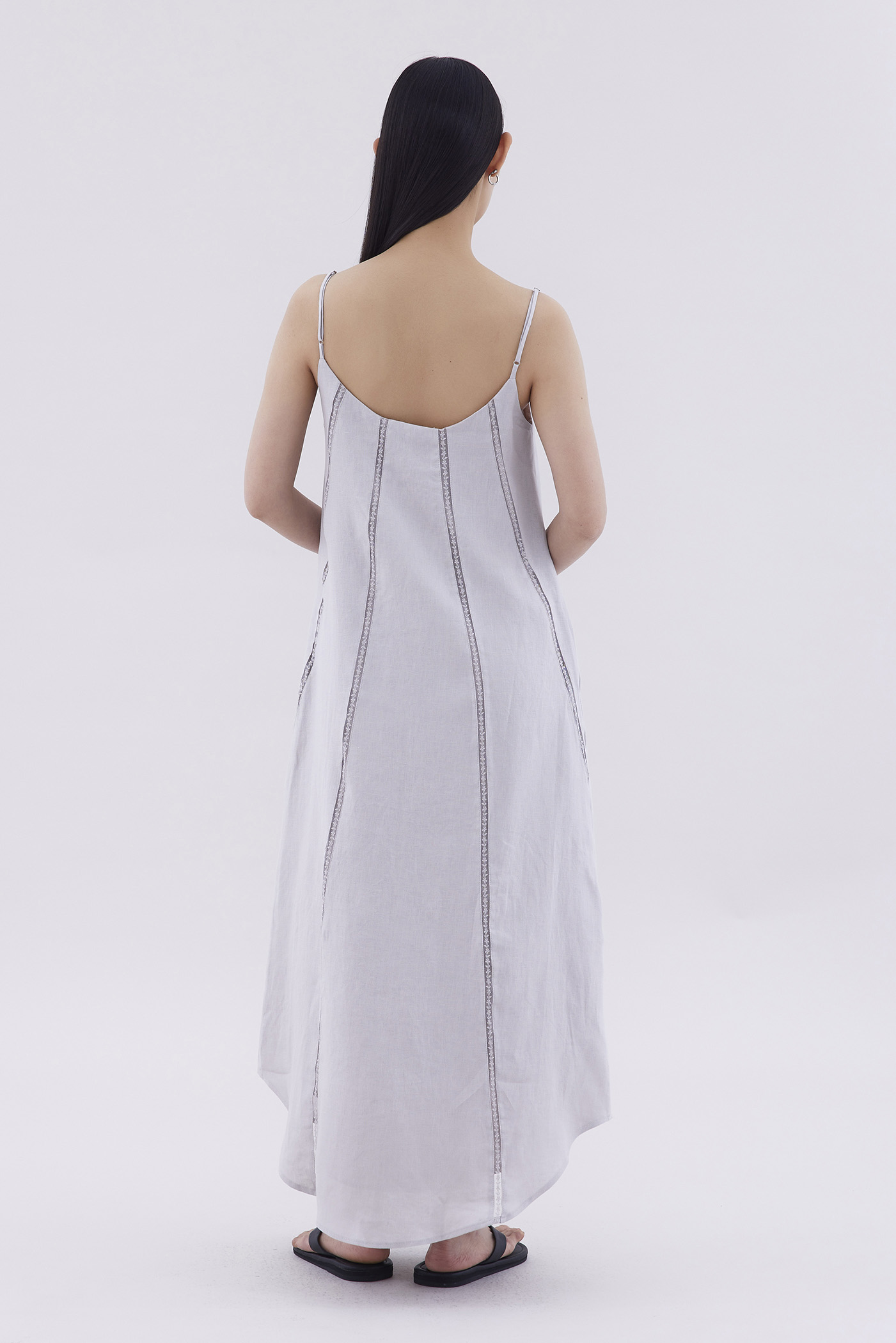 Delena Lace-Trim Panelled Dress