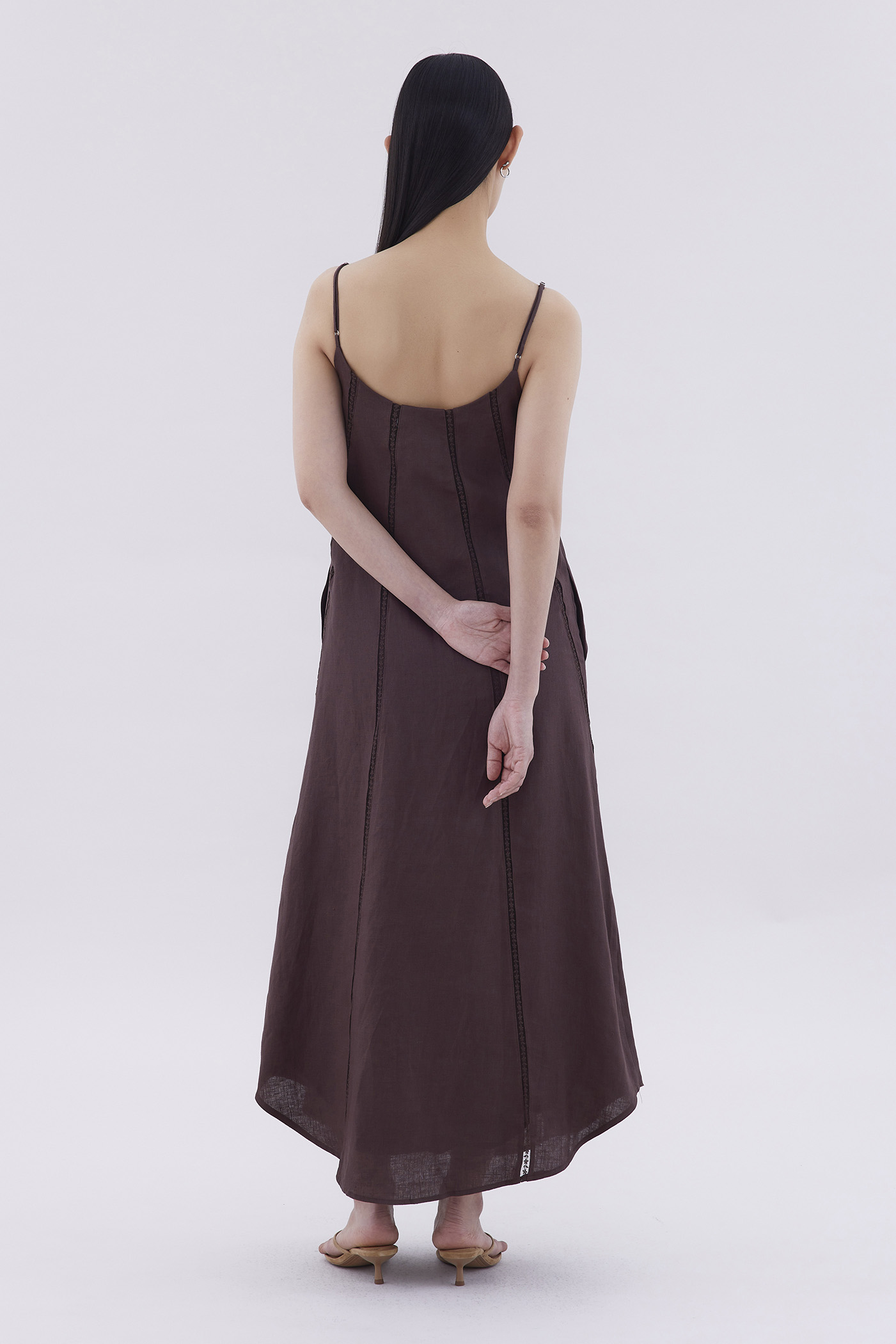 Delena Lace-Trim Panelled Dress