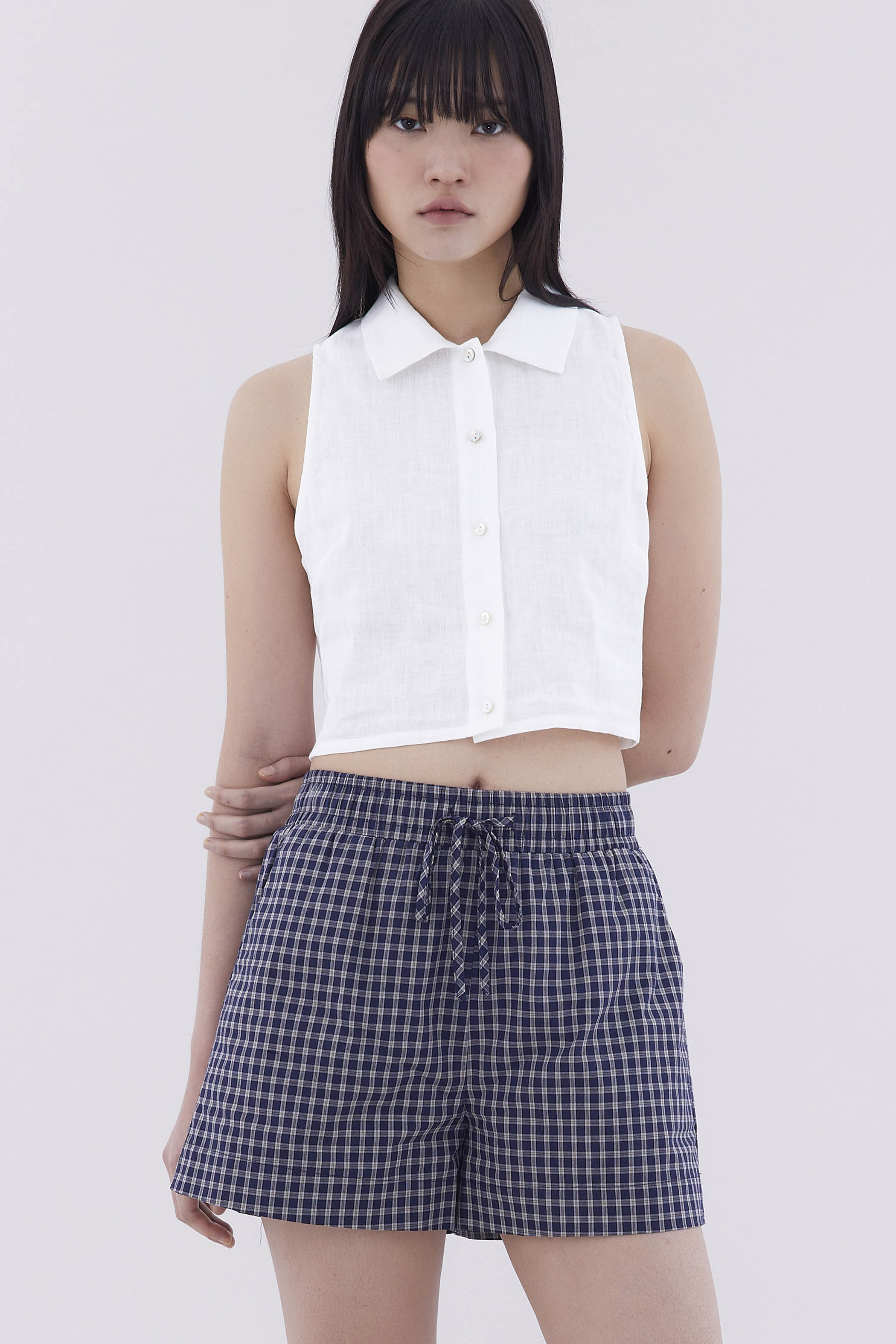 Kaize Collared Crop Top