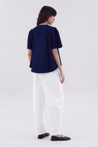 Selene Front-Tie Blouse