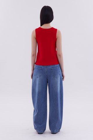 Emberly Front-Button Knit Tank