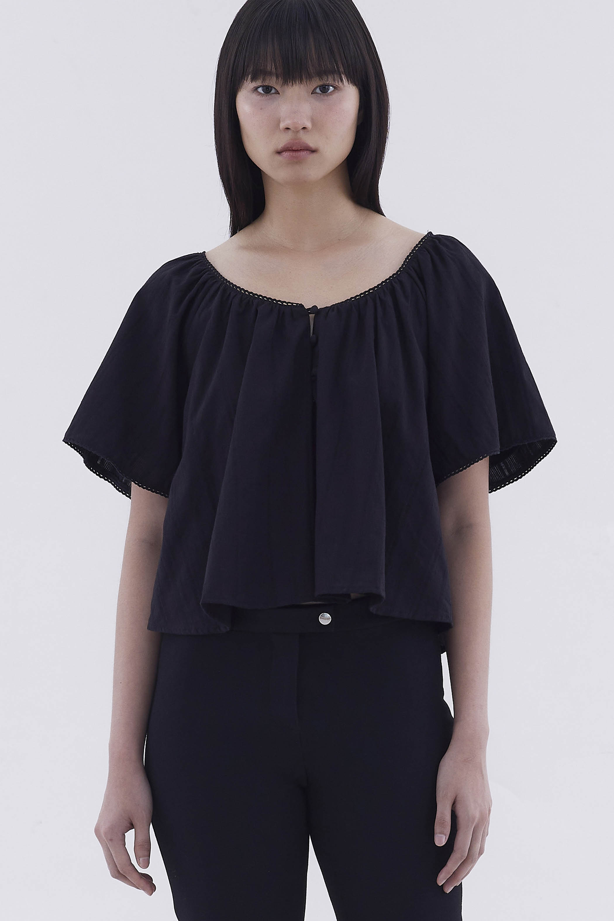 Orella Bell-Sleeve Blouse