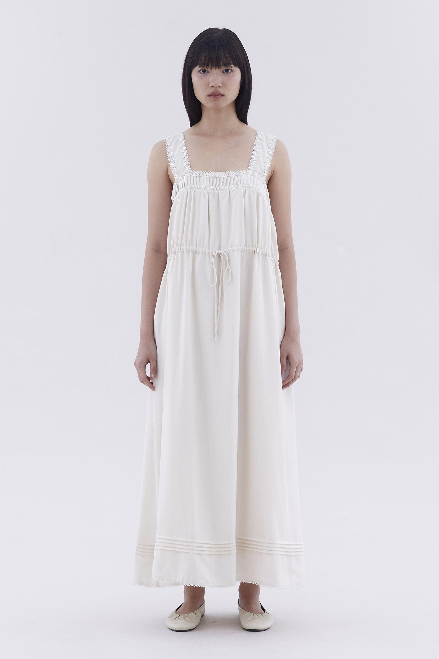 Marisol Square-Neck Relaxed Dress