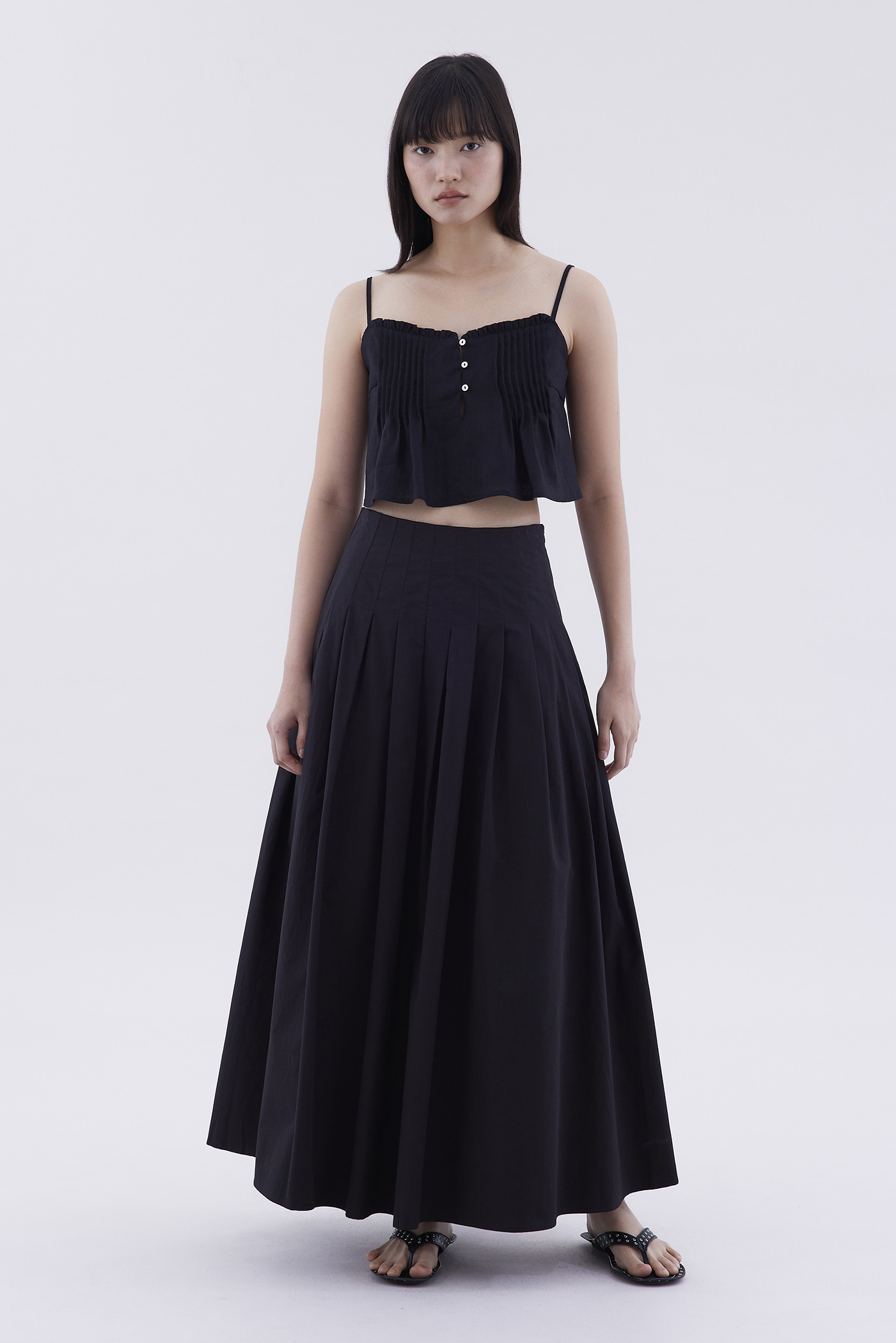 Sonia Pleated Full Skirt
