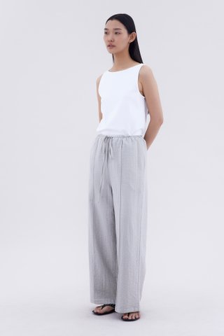 Yara Drawstring Wide-Leg Pants