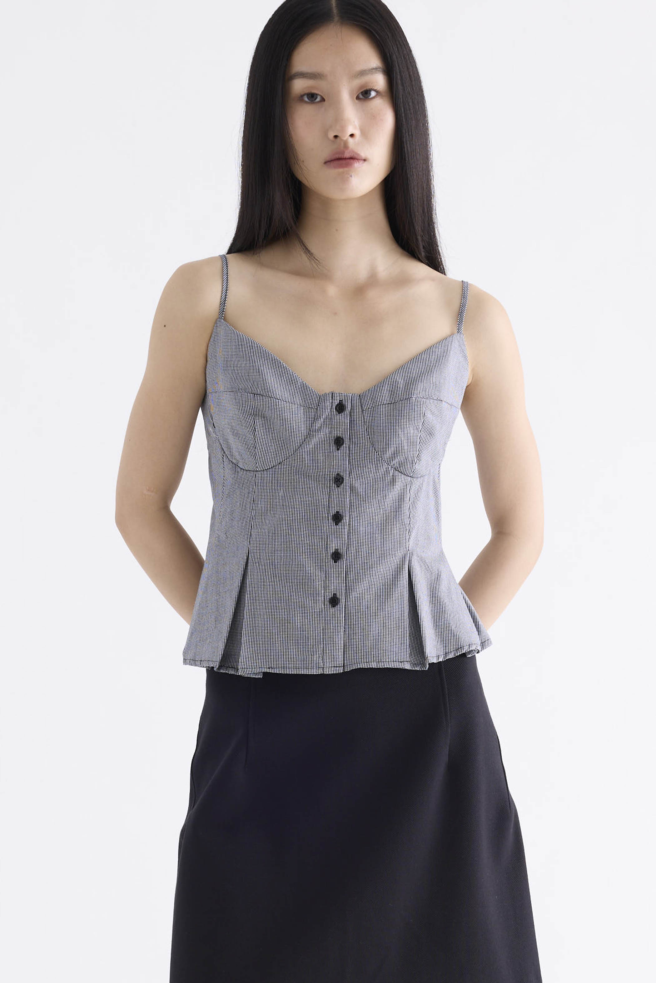 Kate Pleated Bustier Top