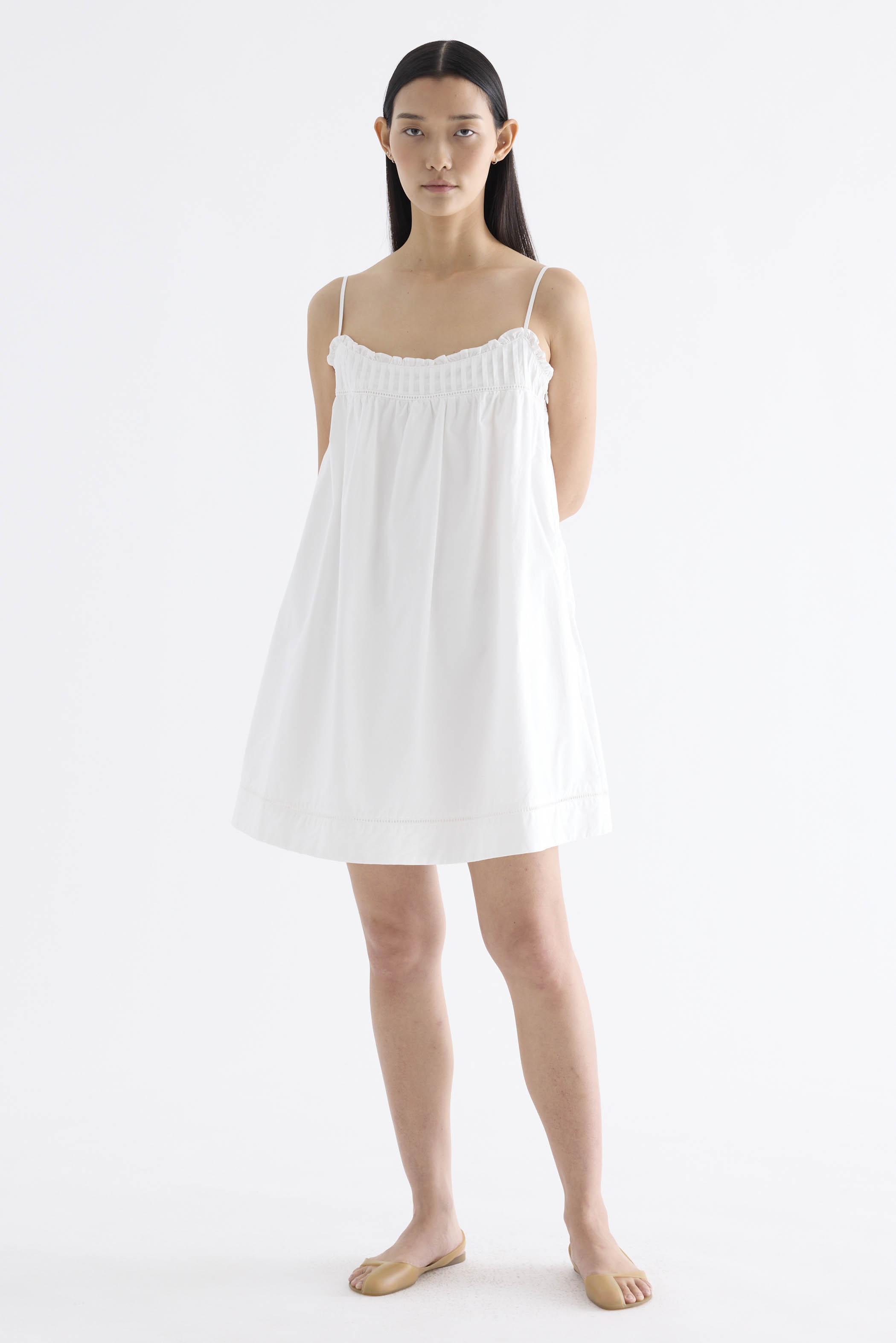 Amberlyn Pin Tuck Empire Dress