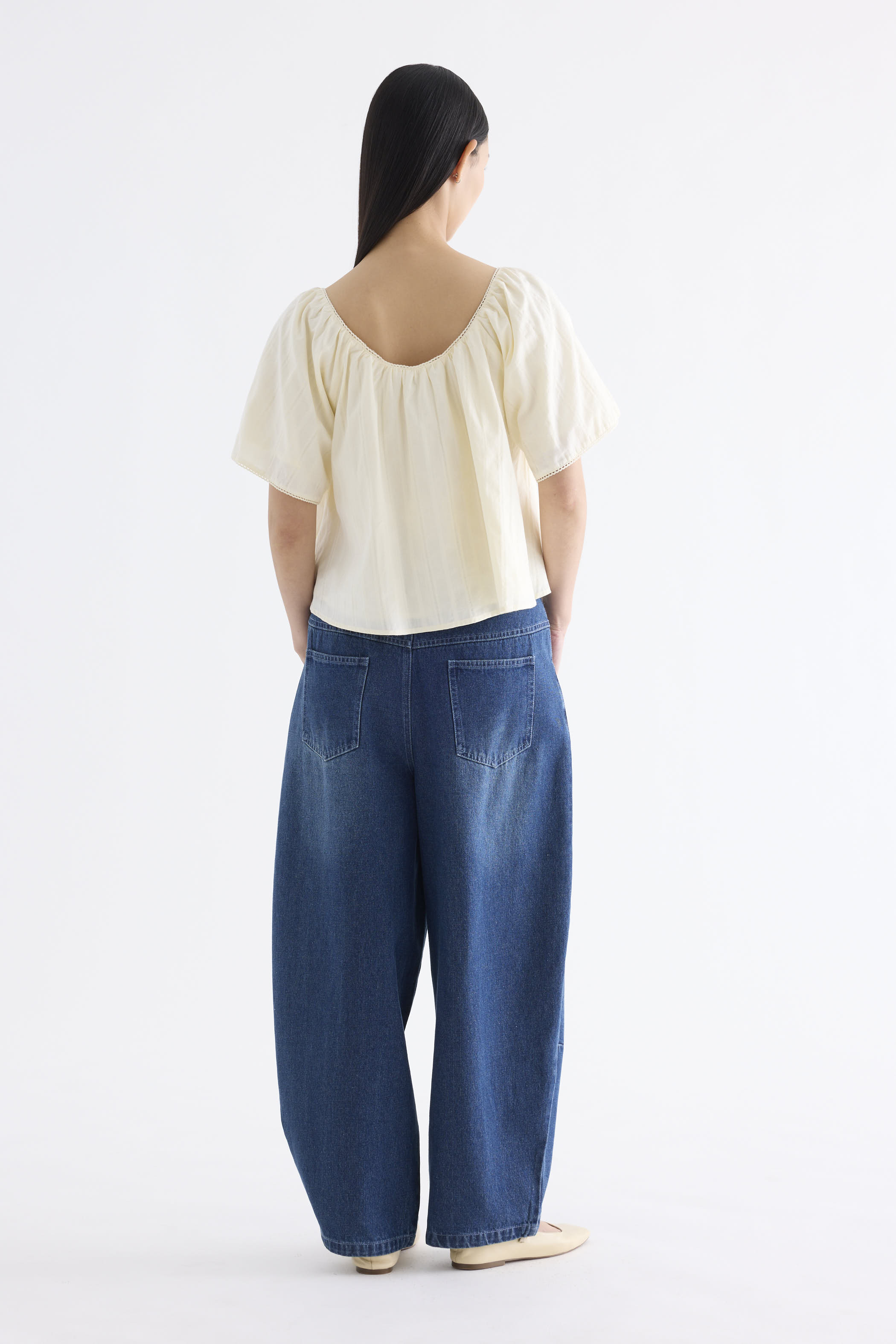 Orella Bell-Sleeve Blouse