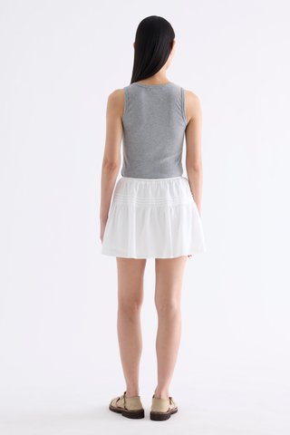 Dione Pin-Tuck Mini Skirt