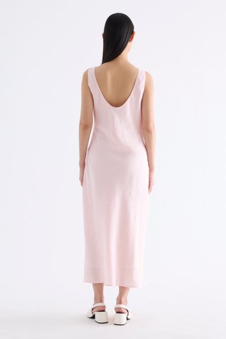 Hazeline Boat-Neck Bias Dress