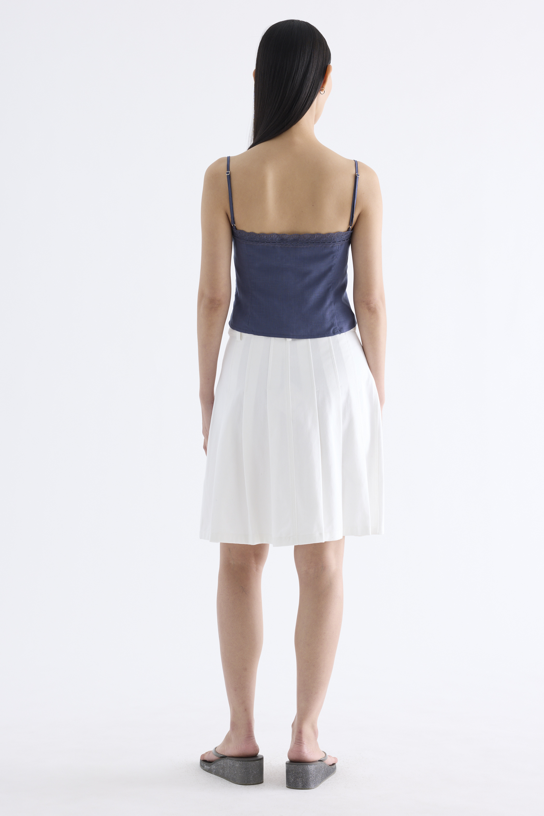 Mathra Lace-Trim Top